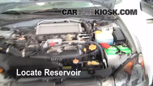 2005 Subaru Impreza WRX 2.0L 4 Cyl. Turbo Sedan Líquido limpiaparabrisas Agregar líquido